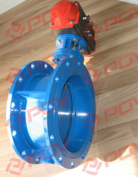 big size double flange 6inch Butterfly Valve