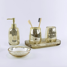 Crystal Diamonds Bathroom Accessory Set