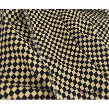 Checkered Pattern Design 100% Viscose Rayon Fabric