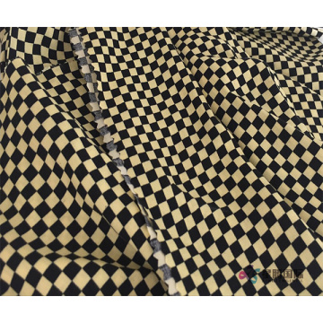 Checkered Pattern Design 100% Viscose Rayon Fabric