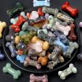 Gemstone 20x35 mm Bone Bost Charme Home Decoration Natural Stone Quartz Crystal Bone pour la décoration