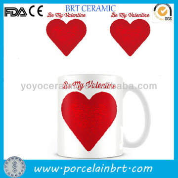Love ceramic mug valentine day promotion gifts