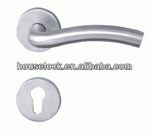 Hot selling fireplace Stainless steel lever door handle confirm to DIN standard