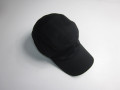 Uomini 5 Pannello Mesh poliestere promozionale Cappellino nero