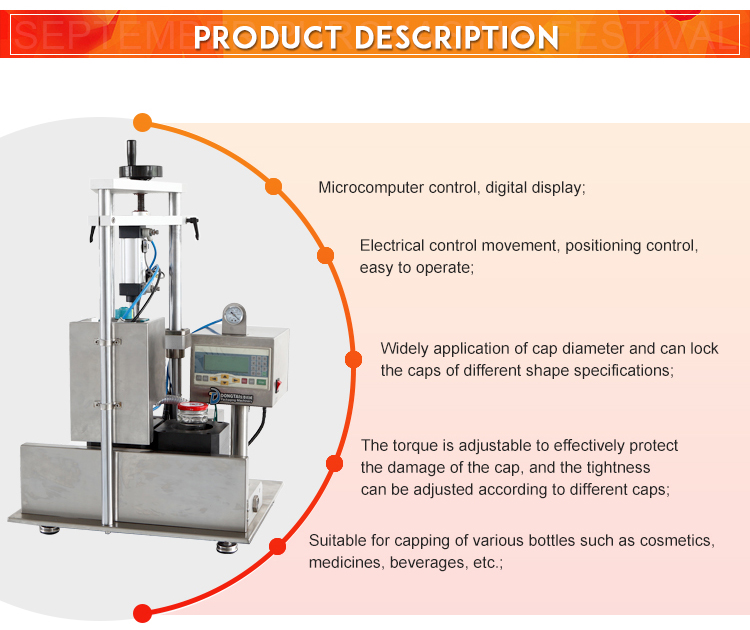 semi automatic glass jar lock machine/bottle twist off vacuum capper machine