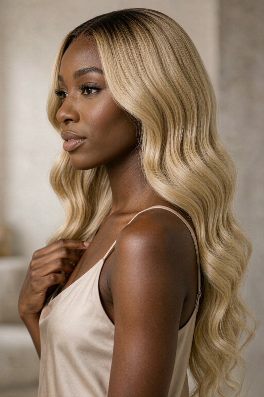 Colored Body Wave Human Hair Lace Wig