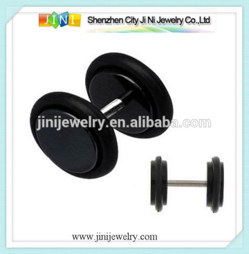 black stud earings