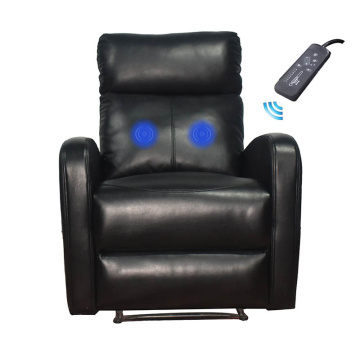 Single Manual Stylish PU Massage Recliner Sofa