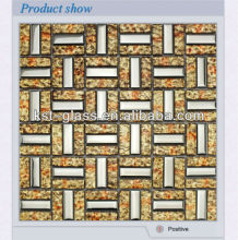 golden foil fashion mosaic granite sheets