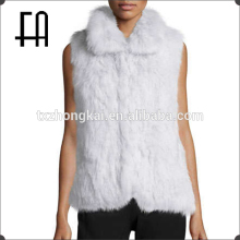 Factory direct wholesale women's knitted fox fur vest /fox fur knitted gilet