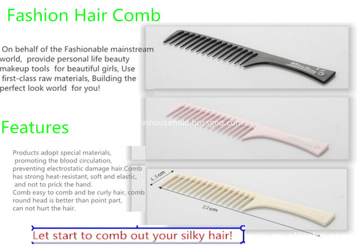 black plastic comb 