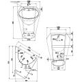 304 sensor flush urinoir rumah sakit stainless steel