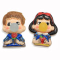 New Lovely School Boy Girl Resin Flatback Cabochons Cartoon Blowing Student Flat Back Resin Craft Hair Bow Center Decor