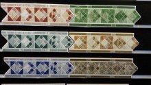 inkjet printed ceramic border listello tile sale for Mexico market