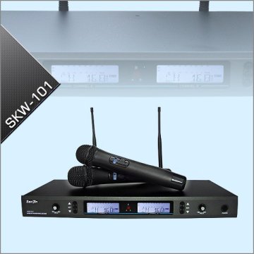 Professional Karaoke UHF Dual-Channel Wireless Microphones System