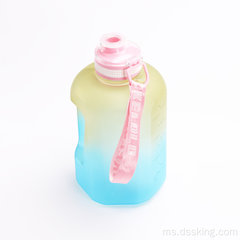 Motivasi baru BPA sukan percuma plastik minum botol air 2 liter 2L dengan jerami penanda masa