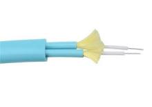 Indoor Duplex Zipcord OM3 Fiber Optic Cable with PVC / LSZH