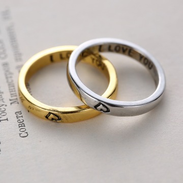 Wholesale plain matching couple rings