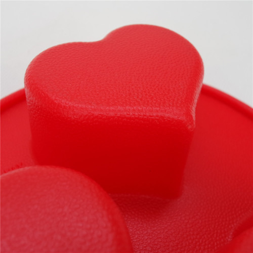 Silicone Bakeware Baking Pan Heart Shape 6-Cup