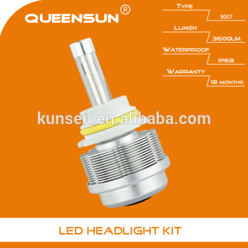 led headlight 30W 3600 Lumen 9007 high power led headlight