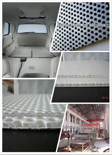 PP plastic hollow sheet extrusion machine for car ceiling