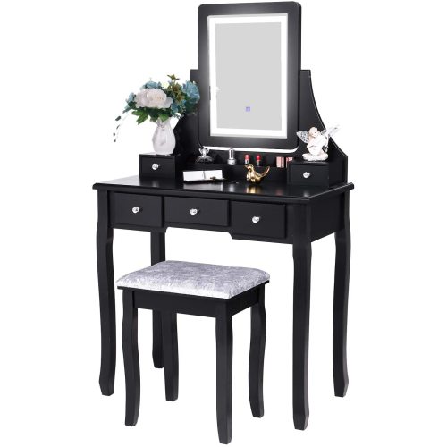 European Dresser Makeup Vanity LED Makeup Dressing Table