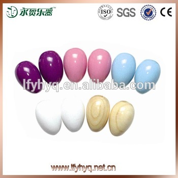 china wholesale Natural and colorful Wooden Egg Shakers