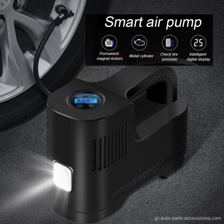CAR Black Tire Inflator Digital Air Pump Compressor