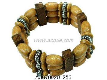 wooden beads bangle