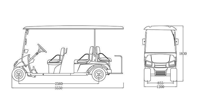 Ce Approved 6 Seater Electric Golf Car