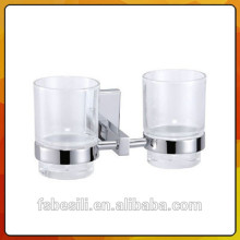 Hot Selling Sanitary Fittings Brass Bathroom Double Toothbrush Cup Holders 3962