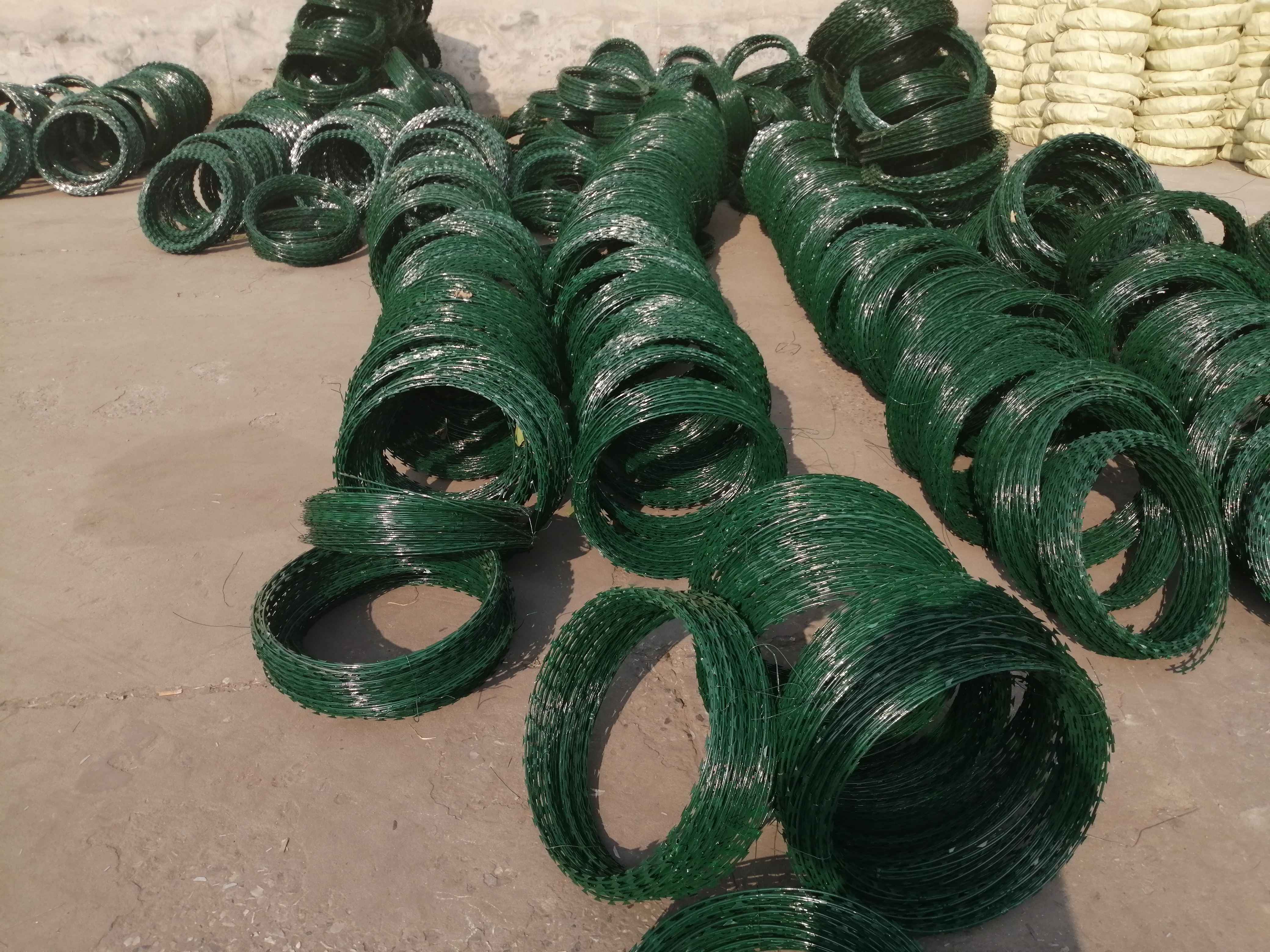 stainless steel/galvanized BTO-15 Razor wire fencing anti climb factory price