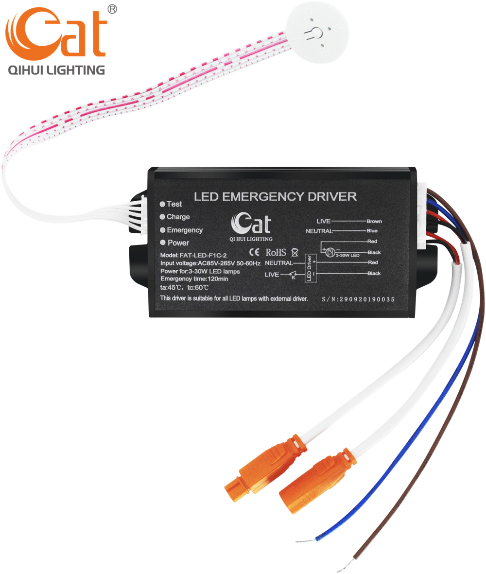 Hot oplaadbare batterij back-up nood-LED-module