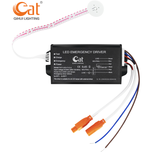 Hot oplaadbare batterij back-up nood-LED-module