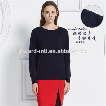 unique new fashion women crew neck cashmere sweater