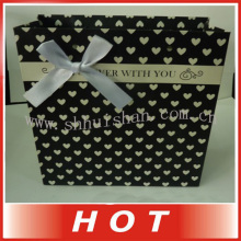 Ribbon gift package paper bag with top qualtity