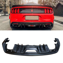 Fiery Style Mustang Carbon Fiber Rear Bumper Lip Diffuser for Ford Mustang