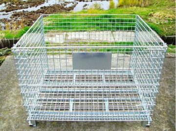 Galvanized Collapsible Wire Mesh Container