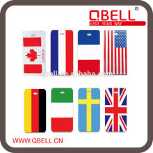 Nation Flag printing PVC Luggage Tag
