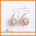 Anak-anak emas Crown Crystal Drop Earring murah