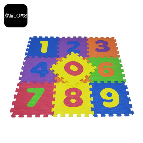 連動の子供の泡のおもちゃ教育番号パズルのマット