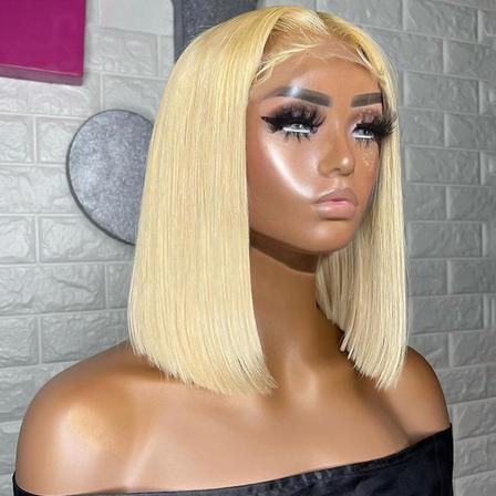 613 Blonde Bob Wig Human Hair