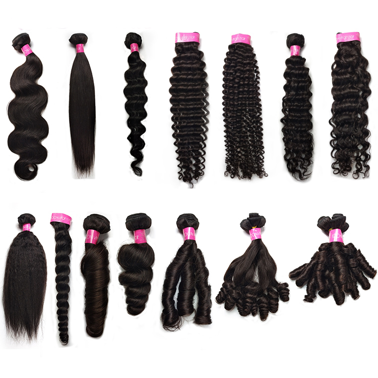 100% Cuticle Aligned Virgin Human Brazilian Human Hair Extension Remy Hair Weft Cuticle Aligned Virgin Human Hair