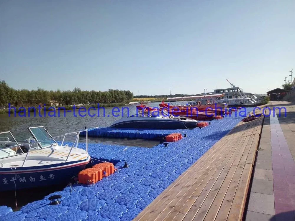 Economía rápida y fácil de ensamblar bloques flotantes de pontones flotantes HDPE para muelle de botes