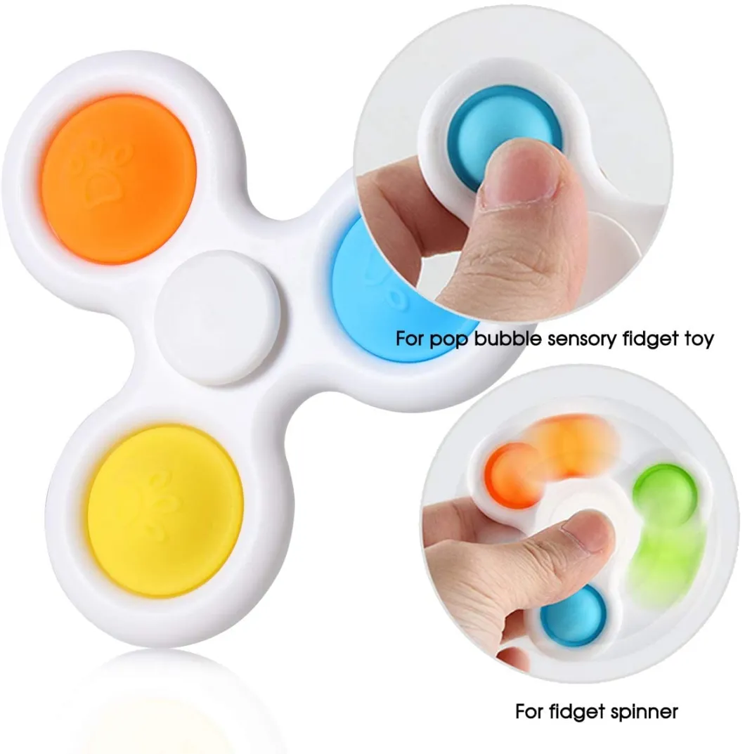 Fidget Spinner Push & Pop Pop Bubble Sensor Toys Children Toys