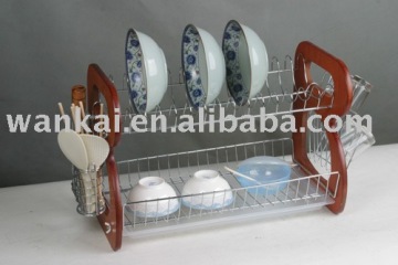 dish rack,wooden dish rack ,kitchen rack