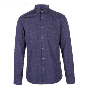 Men's formal dress shirt stylish men printed shirt