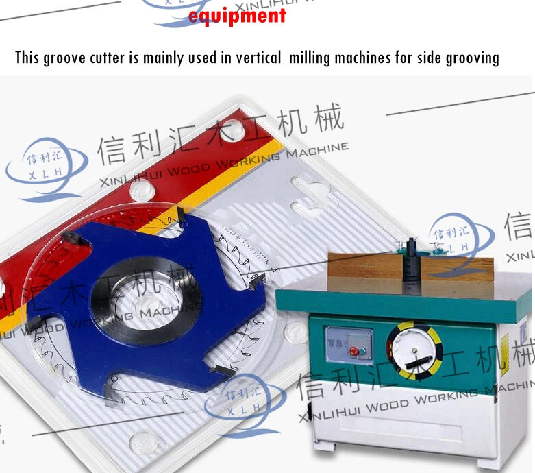 Grooving Cutter Inspur Professional-Grade 6-Blade Groove Cutter Forming Cutter Woodworking Slotting Cutter Woodworking End Mill Wholesale