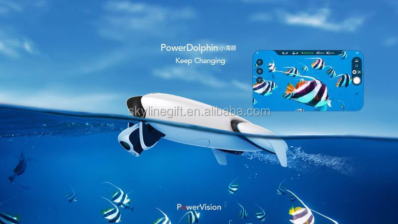 Powervision underwater Drone PowerDolphin Wizard Power Dophin Wireless Underwater Robert with 12MP 4K Camera