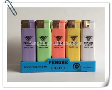 China lighter manufacturer plastic electronic lighter with butane gas